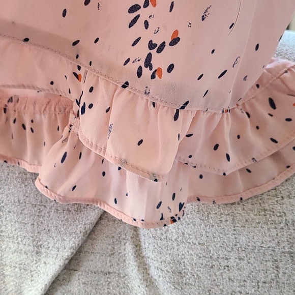 A.N.A. Peach Puff Long Sleeve Blouse - Picture 3 of 7